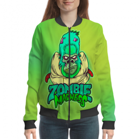 woman_bomber с принтом Zombie Madness в Курске,  |  | 