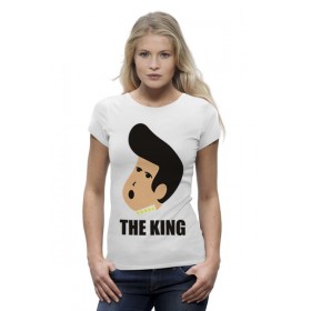 Женская футболка Premium с принтом Элвис Пресли (Elvis Presley) в Курске,  |  | Тематика изображения на принте: 
