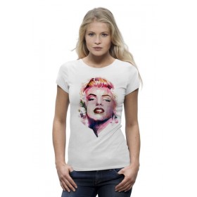 Женская футболка Premium с принтом Marilyn Monroe в Курске,  |  | 