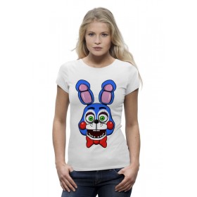 Женская футболка Premium с принтом Toy Bonnie (Пять ночей у Фредди) в Курске,  |  | 