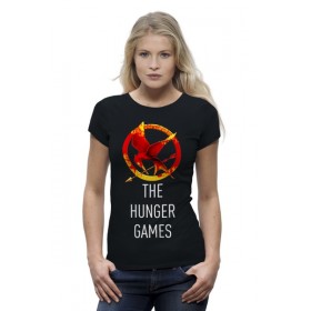 Женская футболка Premium с принтом Голодные Игры (The Hunger Games) в Курске,  |  | 