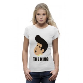 Женская футболка Premium с принтом Элвис Пресли (Elvis Presley) в Курске,  |  | 
