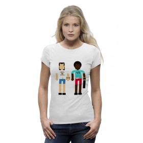 Женская футболка Premium с принтом Криминальное Чтиво (Pulp Fiction) в Курске,  |  | 