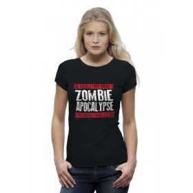 Женская футболка Premium с принтом Zombie Apocalypse в Курске,  |  | 