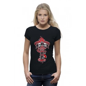 Женская футболка Premium с принтом Guns n roses в Курске,  |  | 