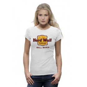 Женская футболка Premium с принтом Стена Марии (Атака Титанов) в Курске,  |  | 
