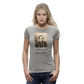 Женская футболка Premium с принтом Лермонтов в Курске,  |  | 