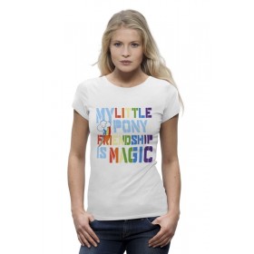 Женская футболка Premium с принтом My Little Pony Colored в Курске,  |  | Тематика изображения на принте: 