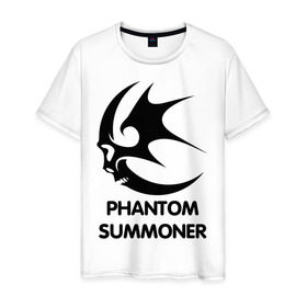 Мужская футболка хлопок с принтом Dark Elf Mage - Phantom Summoner в Курске, 100% хлопок | прямой крой, круглый вырез горловины, длина до линии бедер, слегка спущенное плечо. | elf | lineage | phantom summoner