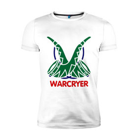 Мужская футболка премиум с принтом Orc Mage - Warcryer в Курске, 92% хлопок, 8% лайкра | приталенный силуэт, круглый вырез ворота, длина до линии бедра, короткий рукав | lineage | warcryer