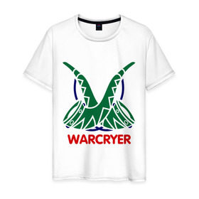 Мужская футболка хлопок с принтом Orc Mage - Warcryer в Курске, 100% хлопок | прямой крой, круглый вырез горловины, длина до линии бедер, слегка спущенное плечо. | lineage | warcryer