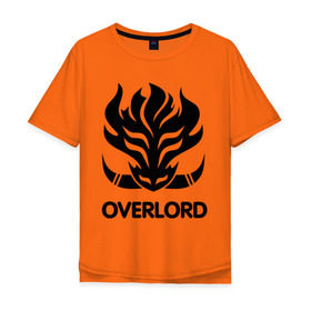 Мужская футболка хлопок Oversize с принтом Orc Mage - Overlord в Курске, 100% хлопок | свободный крой, круглый ворот, “спинка” длиннее передней части | Тематика изображения на принте: lineage | orc mage | overlord