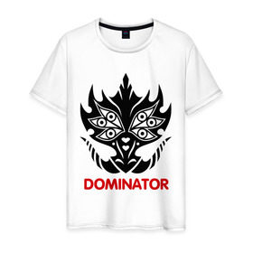 Мужская футболка хлопок с принтом Orc Mage - Dominator в Курске, 100% хлопок | прямой крой, круглый вырез горловины, длина до линии бедер, слегка спущенное плечо. | dominator | lineage | orc mage