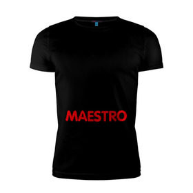 Мужская футболка премиум с принтом Dwarf Fighter - Maestro в Курске, 92% хлопок, 8% лайкра | приталенный силуэт, круглый вырез ворота, длина до линии бедра, короткий рукав | line age | lineage | линейка | маэстро