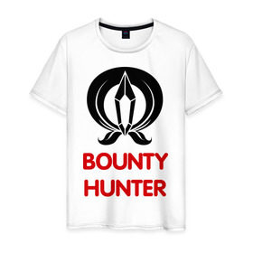 Мужская футболка хлопок с принтом Dwarf Fighter - Bounty Hunter в Курске, 100% хлопок | прямой крой, круглый вырез горловины, длина до линии бедер, слегка спущенное плечо. | Тематика изображения на принте: line age | lineage | компьютерные | линейка | охотник