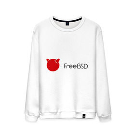 Мужской свитшот хлопок с принтом Free BSD в Курске, 100% хлопок |  | freebsd | linux | линукс | люникс
