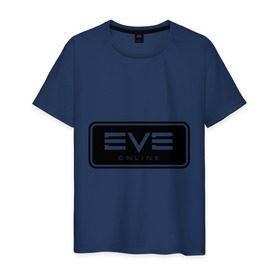 Мужская футболка хлопок с принтом EVE online в Курске, 100% хлопок | прямой крой, круглый вырез горловины, длина до линии бедер, слегка спущенное плечо. | ив | игра | компьютерная