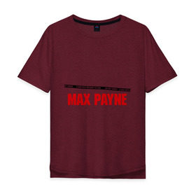 Мужская футболка хлопок Oversize с принтом Max Payne в Курске, 100% хлопок | свободный крой, круглый ворот, “спинка” длиннее передней части | Тематика изображения на принте: pain | игра | компьютерная | макс | пейн | пэйн