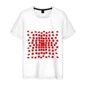 Мужская футболка хлопок с принтом Квадрат квадратов в Курске, 100% хлопок | прямой крой, круглый вырез горловины, длина до линии бедер, слегка спущенное плечо. | tribal | квадрат | квадраты | орнамент | трайбл | узор
