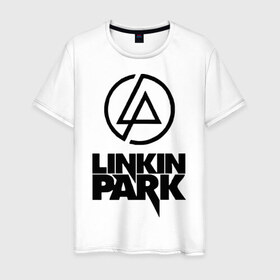Мужская футболка хлопок с принтом Linkin Park в Курске, 100% хлопок | прямой крой, круглый вырез горловины, длина до линии бедер, слегка спущенное плечо. | linkin | linkin park | park | линкин парк