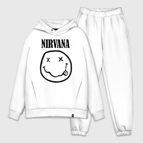 Мужской костюм хлопок OVERSIZE с принтом Nirvana в Курске,  |  | cobain | media | nirvana | rock | smells like teen spirit | toplanding | кобейн | нирвана | рок