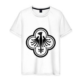 Мужская футболка хлопок с принтом Прусский Орел в Курске, 100% хлопок | прямой крой, круглый вырез горловины, длина до линии бедер, слегка спущенное плечо. | герб | германия | орел | пруссия | прусский oрел