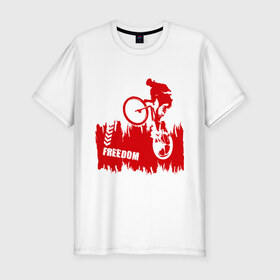 Мужская футболка премиум с принтом Велосипед в Курске, 92% хлопок, 8% лайкра | приталенный силуэт, круглый вырез ворота, длина до линии бедра, короткий рукав | streeet | xtream | велик | вело | велосипед | стрит | экстрим