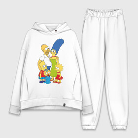 Женский костюм хлопок Oversize с принтом The Simpsons (2) в Курске,  |  | гомер