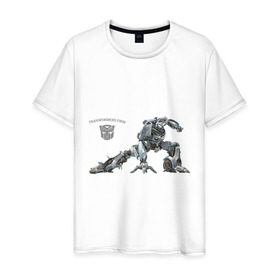 Мужская футболка хлопок с принтом Transformer jazz в Курске, 100% хлопок | прямой крой, круглый вырез горловины, длина до линии бедер, слегка спущенное плечо. | anime | аниме | анимэ
