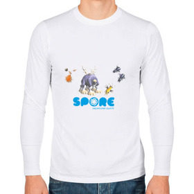 Мужской лонгслив хлопок с принтом Spore (3) в Курске, 100% хлопок |  | игры | лаборатория существ | спор