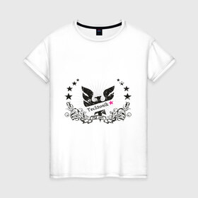 Женская футболка хлопок с принтом Tecktonik (4) в Курске, 100% хлопок | прямой крой, круглый вырез горловины, длина до линии бедер, слегка спущенное плечо | club | dance | music | tecktonik | клуб | клубная | тектоник