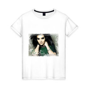 Женская футболка хлопок с принтом Tokio Hotel (2) в Курске, 100% хлопок | прямой крой, круглый вырез горловины, длина до линии бедер, слегка спущенное плечо | tokio | панк | рок | токио хотел | эмо