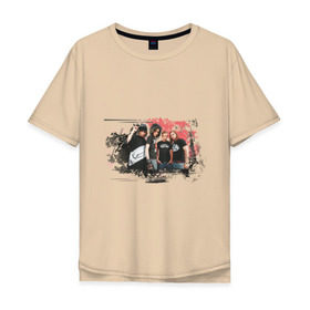 Мужская футболка хлопок Oversize с принтом Tokio Hotel (3) в Курске, 100% хлопок | свободный крой, круглый ворот, “спинка” длиннее передней части | Тематика изображения на принте: tokio hotel