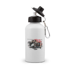 Бутылка спортивная с принтом Tokio Hotel (3) в Курске, металл | емкость — 500 мл, в комплекте две пластиковые крышки и карабин для крепления | tokio hotel