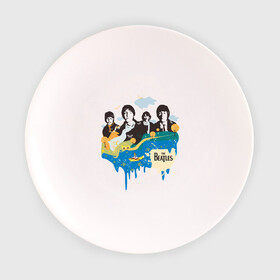Тарелка 3D с принтом The Beatles в Курске, фарфор | диаметр - 210 мм
диаметр для нанесения принта - 120 мм | beatles | битлз | битлы