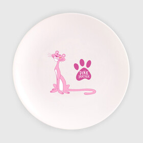 Тарелка 3D с принтом Розовая Пантера в Курске, фарфор | диаметр - 210 мм
диаметр для нанесения принта - 120 мм | Тематика изображения на принте: pink panther | розовая пантера