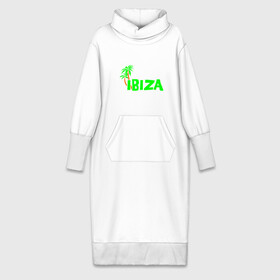 Платье удлиненное хлопок с принтом Ibiza в Курске,  |  | ibiza | ибица | пальмы | фестиваль