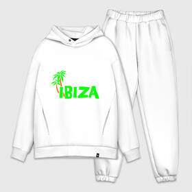 Мужской костюм хлопок OVERSIZE с принтом Ibiza в Курске,  |  | ibiza | ибица | пальмы | фестиваль
