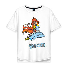 Мужская футболка хлопок Oversize с принтом WinX bloom в Курске, 100% хлопок | свободный крой, круглый ворот, “спинка” длиннее передней части | Тематика изображения на принте: bloom | winx | винкс