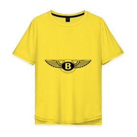 Мужская футболка хлопок Oversize с принтом Bentley в Курске, 100% хлопок | свободный крой, круглый ворот, “спинка” длиннее передней части | bentley | авто | авто2012 | автобренды | автомобиль | бентли | машинки | машины | тачки