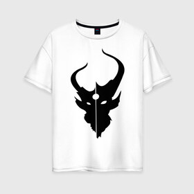 Женская футболка хлопок Oversize с принтом Demon Hunter Band в Курске, 100% хлопок | свободный крой, круглый ворот, спущенный рукав, длина до линии бедер
 | demon hunter | metal | rock | логотип | метал | музыка | рок | рок группа | рок группы