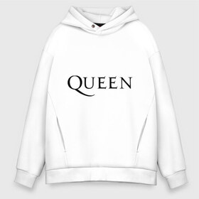 Мужское худи Oversize хлопок с принтом Queen в Курске, френч-терри — 70% хлопок, 30% полиэстер. Мягкий теплый начес внутри —100% хлопок | боковые карманы, эластичные манжеты и нижняя кромка, капюшон на магнитной кнопке | freddie mercury | heavy metal | rock | квин | куин | логотип | меркури | меркюри | музыка | рок | рок группа | рок группы | фредди меркьюри | фреди | хэви метал