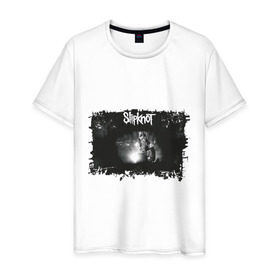 Мужская футболка хлопок с принтом Slipknot (2) в Курске, 100% хлопок | прямой крой, круглый вырез горловины, длина до линии бедер, слегка спущенное плечо. | metal | rock | slipknot | метал | рок | слипкнот | слипнот