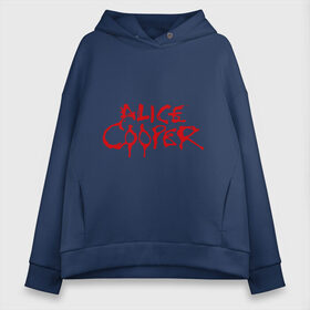 Женское худи Oversize хлопок с принтом Alice Cooper в Курске, френч-терри — 70% хлопок, 30% полиэстер. Мягкий теплый начес внутри —100% хлопок | боковые карманы, эластичные манжеты и нижняя кромка, капюшон на магнитной кнопке | alice cooper | metal | rock | логотип | метал | музыка | музыкант | рок | рок музыка | элис купер