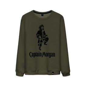 Мужской свитшот хлопок с принтом Capitan Morgan в Курске, 100% хлопок |  | Тематика изображения на принте: capitan morgan | бар | бармен | капитан морган