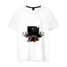 Мужская футболка хлопок с принтом The Prodigy в Курске, 100% хлопок | прямой крой, круглый вырез горловины, длина до линии бедер, слегка спущенное плечо. | prodigy | группы | музыкальные группы | продиджи | электронная музыка