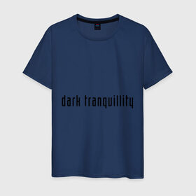 Мужская футболка хлопок с принтом Dark Tranquillity в Курске, 100% хлопок | прямой крой, круглый вырез горловины, длина до линии бедер, слегка спущенное плечо. | Тематика изображения на принте: death metal
