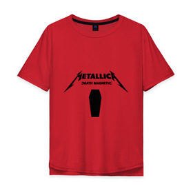 Мужская футболка хлопок Oversize с принтом Metallica (4) в Курске, 100% хлопок | свободный крой, круглый ворот, “спинка” длиннее передней части | металлика