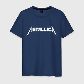 Мужская футболка хлопок с принтом Metallica (5) в Курске, 100% хлопок | прямой крой, круглый вырез горловины, длина до линии бедер, слегка спущенное плечо. | rock