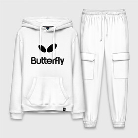 Мужской костюм хлопок с толстовкой с принтом Butterfly в Курске,  |  | buterfly | батерфляй | настольный теннис | ракетка | теннис | теннисный корт